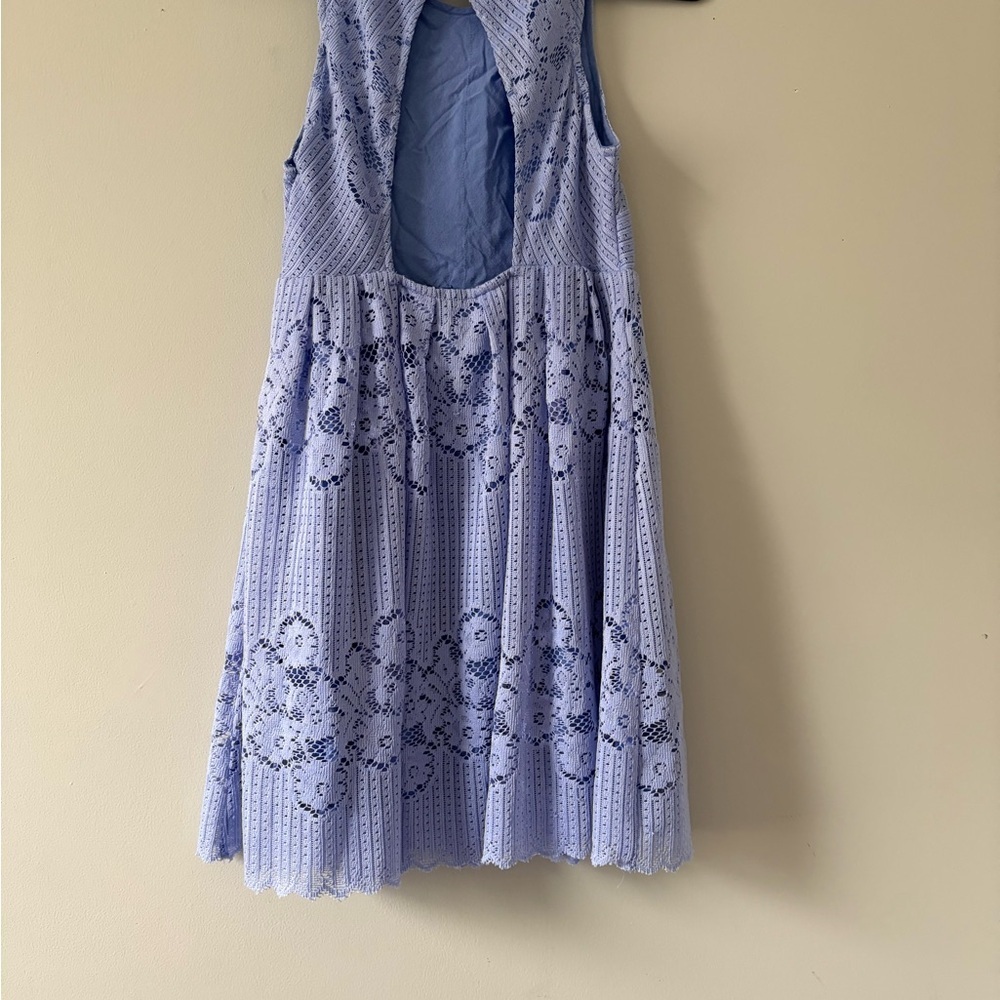 Free People Roca Lace Periwinkle Midi Dress - Picture 2 of 2
